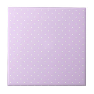 Carreau Point Blanc Fond Rose Élégant Polka Pointillé