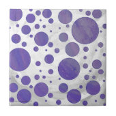 Carreau Pointe Polka Smear Blueberry (Devant)