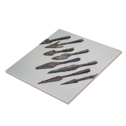 Carreau Pointes de flèche, âge de fer (fer) (Côté)