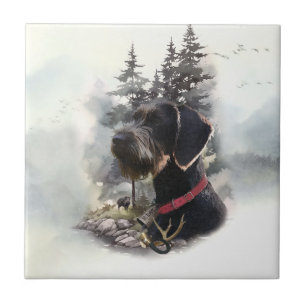 Carreau Pointeur À poils durs allemand, GWP