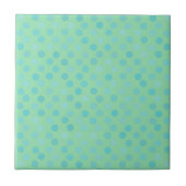 Carreau points bleus, verts, turquoise et aigue-marine (Devant)
