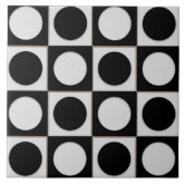 Carreau Points & Carrés / noir blanc + vos idées (Devant)