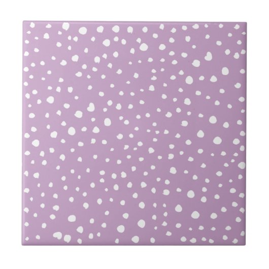 Carreau Points Dalmatiens Lilac, Points Dalmatiens, Pots D (Devant)