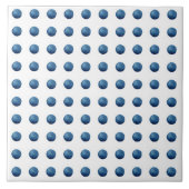 Carreau Points d'aquarelle bleu (Devant)