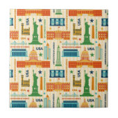 Carreau Points de repère des Etats-Unis d'Amérique (Devant)