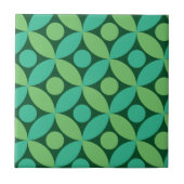 Carreau Points du milieu du siècle sur les cercles verts d (Devant)