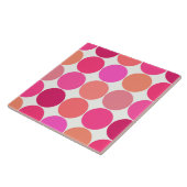 Carreau Points géants du milieu du siècle, Fuchsia rose et (Côté)