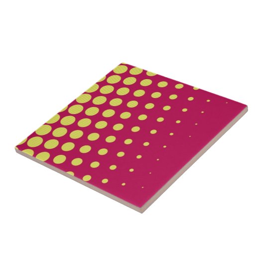 Carreau Points jaunes rétro (Côté)