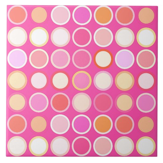 Carreau Points modernes de la moitié du siècle - (Devant)