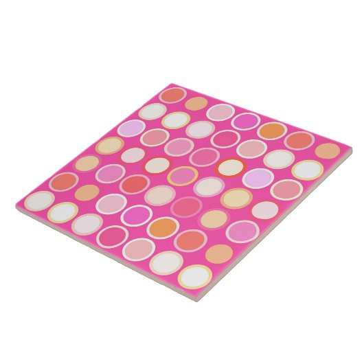 Carreau Points modernes de la moitié du siècle - (Côté)