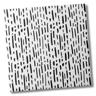 Carreau Points Motif Blancs noirs
