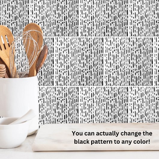 Carreau Points Motif Blancs noirs