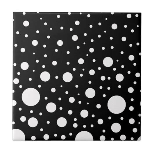 Carreau Points noirs et blancs (Devant)