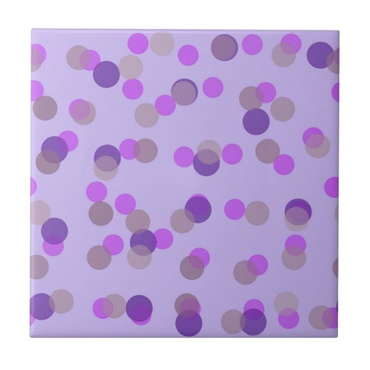 Carreau points roses, beige et violets (Devant)