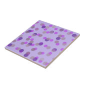 Carreau points roses, beige et violets (Côté)