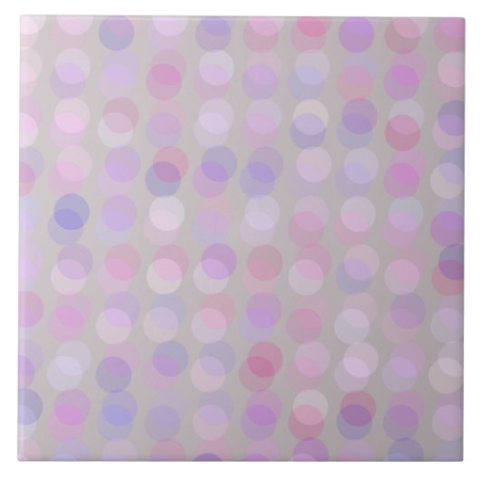 Carreau points roses, violets et gris (Devant)
