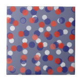 Carreau points rouges, blancs et bleus (Devant)