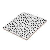 Carreau Points simples Motif noir blanc (Côté)