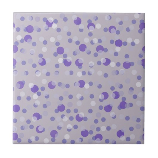 Carreau points violets, lavande et gris (Devant)