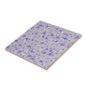 Carreau points violets, lavande et gris (Côté)