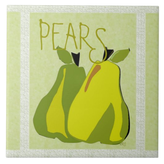 Carreau Poire PARfaite Poire (texture/menthe) (Devant)
