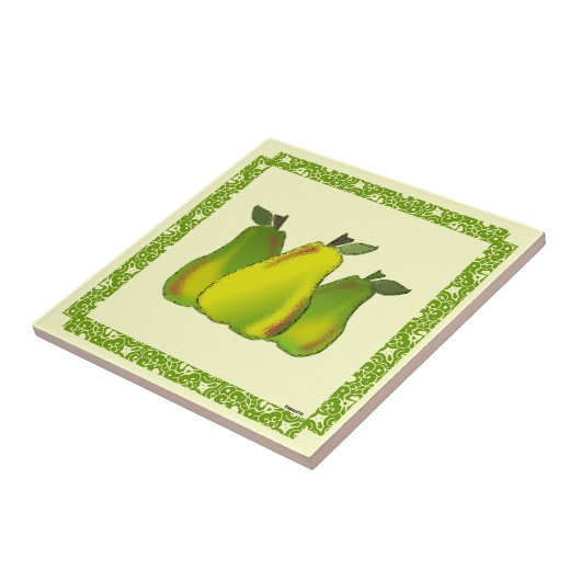 Carreau Poires en verre tendu (Côté)