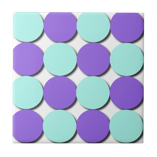 Carreau Pois Aqua & Blue (Devant)