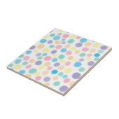 Carreau Pois arc-en-ciel aquarelle (Côté)