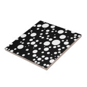 Carreau pois blancs noirs (Côté)