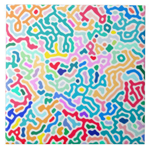 Carreau pois élégants - Bleu et blanc de l'océan