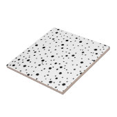 Carreau Pois noirs et blancs (Côté)