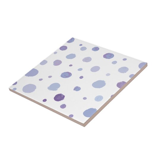 Carreau pois peint à la main (Côté)