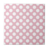 Carreau Pois roses, Motif Pointe Polka, Points, Pointe (Devant)