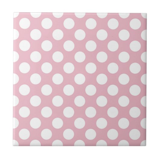 Carreau Pois roses, Motif Pointe Polka, Points, Pointe (Devant)