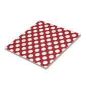 Carreau Pois rouges, Motif à points polka, points, pointil (Côté)