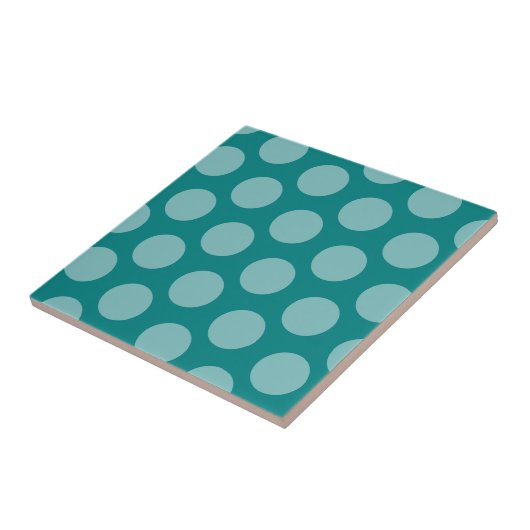 carreau pois turquoise (Côté)
