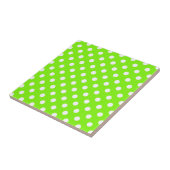 Carreau pois verts, blancs et verts (Côté)