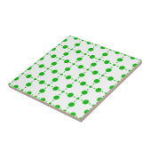 Carreau Pois verts, Motif à points Polka, points, pointill (Côté)