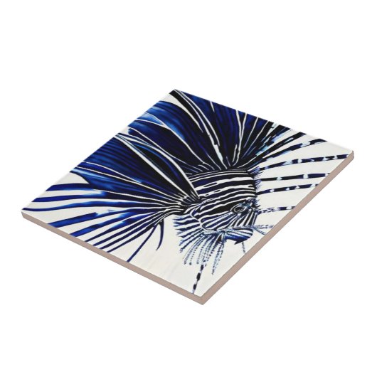 Carreau Poisson blanc (Côté)