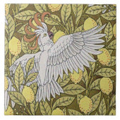 Carreau Poisson bleu, Cockatoès et citrons (Devant)