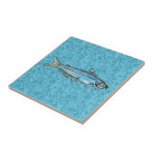 Carreau Poisson-chat bleu (Côté)