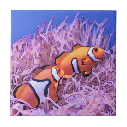 Carreau Poisson clown (Devant)