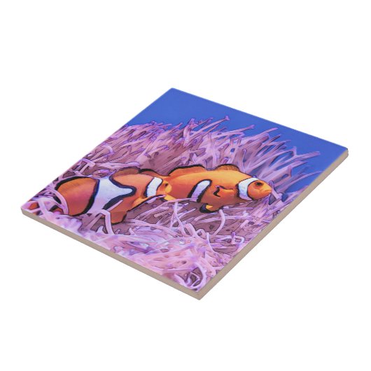 Carreau Poisson clown (Côté)