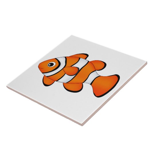 Carreau poisson clown mignon (Côté)