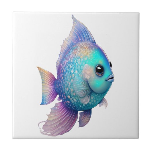 Carreau Poisson couleur cristal (Devant)