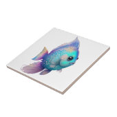 Carreau Poisson couleur cristal (Côté)