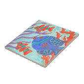 Carreau Poisson de couleur pop (Côté)