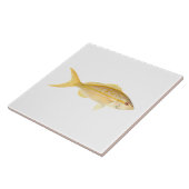 Carreau Poisson de récif corallien - Snapper à queue jaune (Côté)