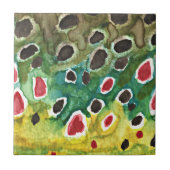 Carreau Poisson de truite Brown (Devant)