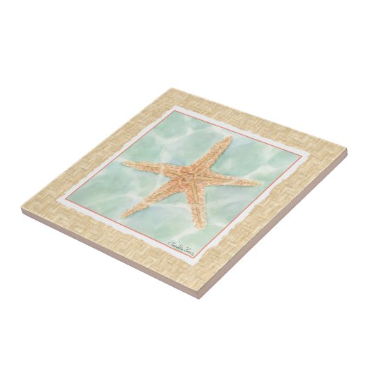 Carreau Poisson étoilé dans l'eau (Côté)